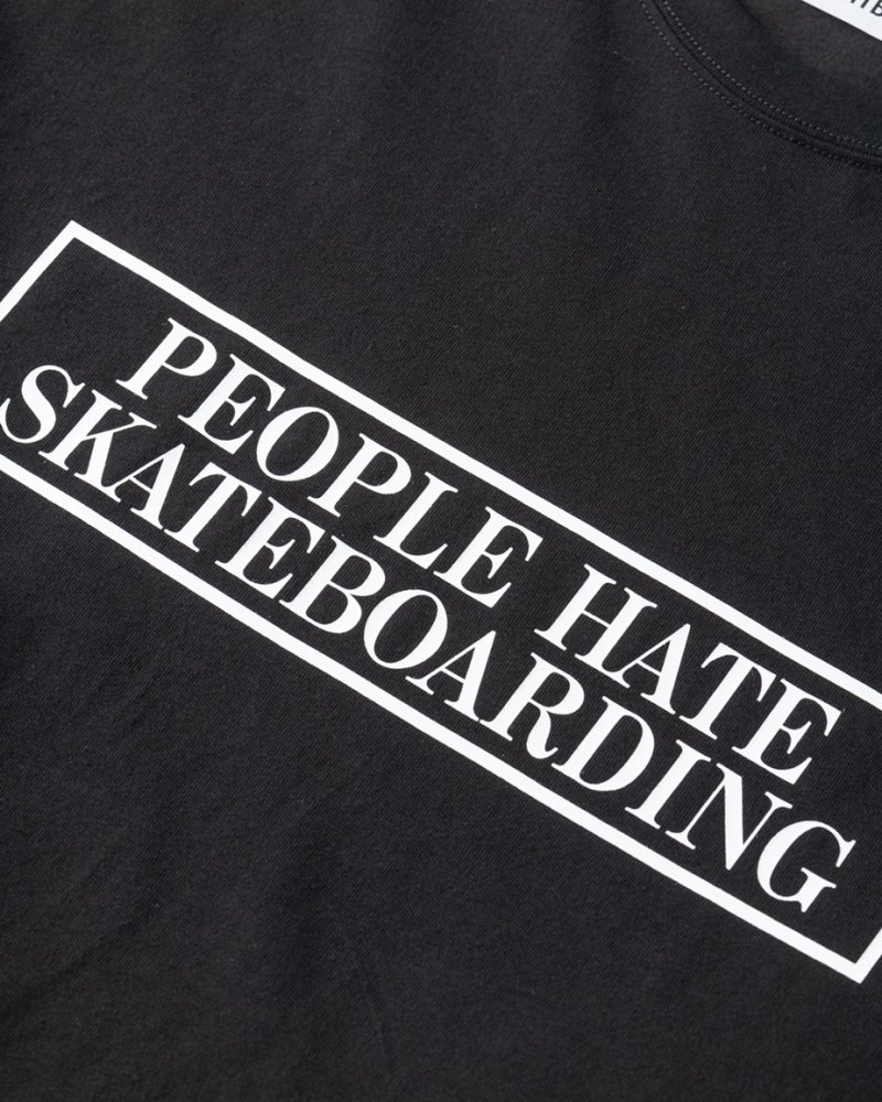 画像3: TIGHTBOOTH/PEOPLE HATE SKATE T-SHIRT（Black）［プリントT-24春夏］