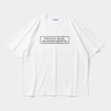 TIGHTBOOTH/PEOPLE HATE SKATE T-SHIRT（White）［プリントT-24春夏］