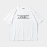 【30%OFF】TIGHTBOOTH/PEOPLE HATE SKATE T-SHIRT（White）［プリントT-24春夏］