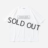 【30%OFF】TIGHTBOOTH/PEOPLE HATE SKATE T-SHIRT（White）［プリントT-24春夏］