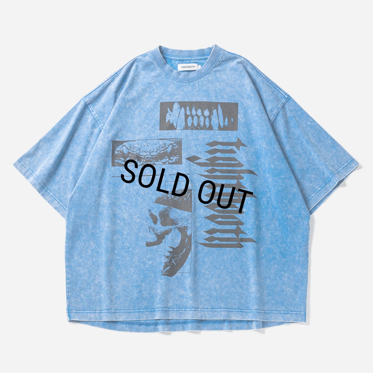 画像1: 【30%OFF】TIGHTBOOTH/BEAST T-SHIRT（Blue）［プリントT-24春夏］ (1)