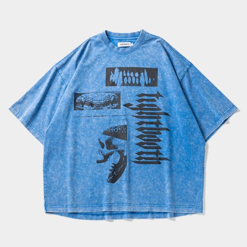 他の写真1: 【30%OFF】TIGHTBOOTH/BEAST T-SHIRT（Blue）［プリントT-24春夏］