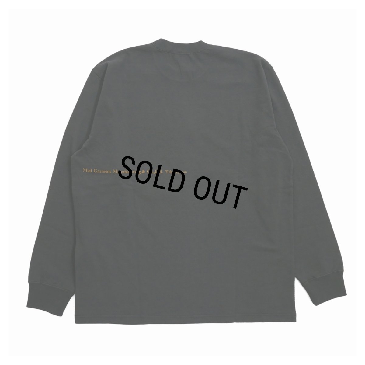 画像2: 【30%OFF】RATS/ASH LS TEE（ASH BLACK）［プリント長袖T-24春夏］ (2)