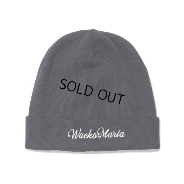 画像1: WACKO MARIA/COTTON KNIT WATCH CAP（NAVY）［コットンニットキャップ-24春夏］