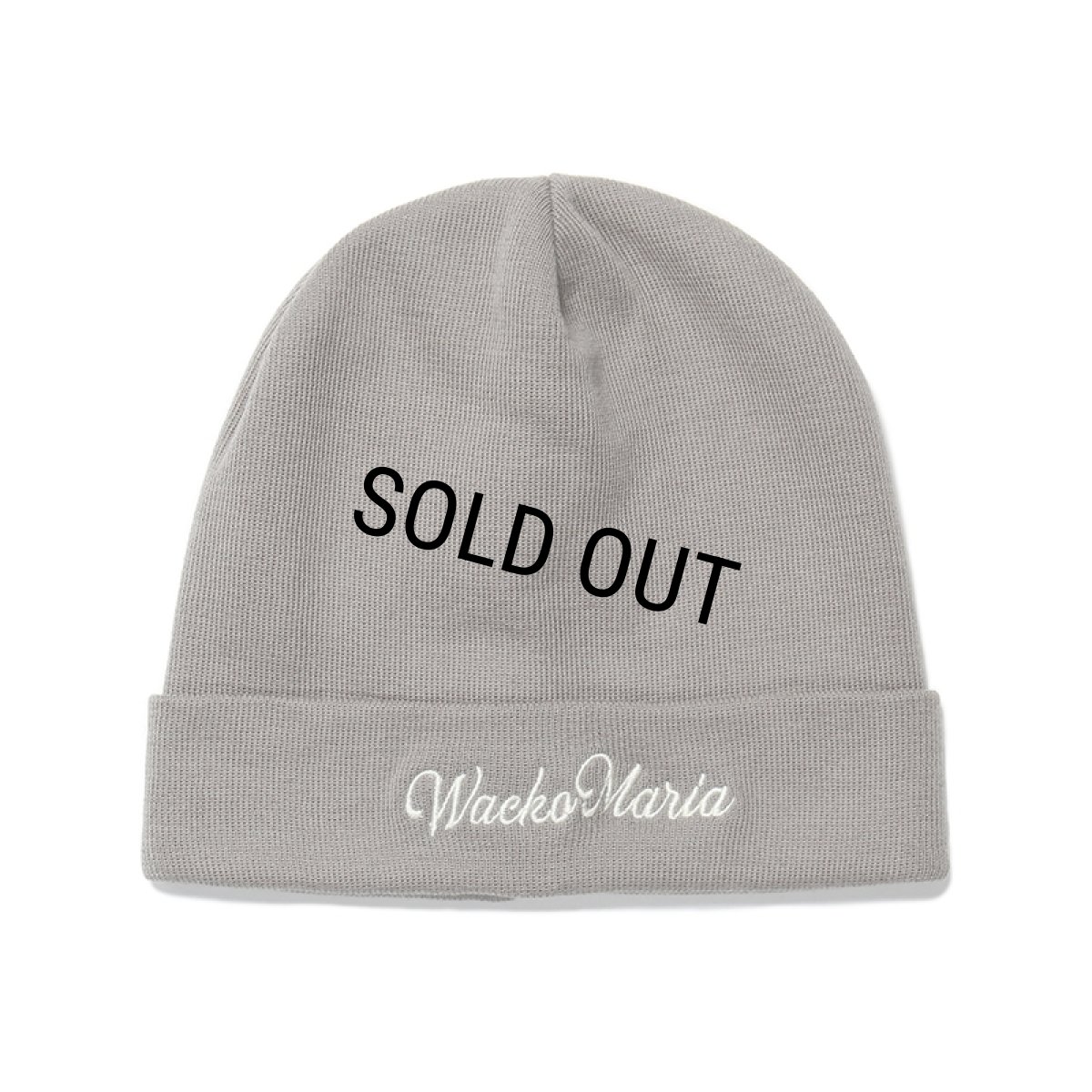 画像1: WACKO MARIA/COTTON KNIT WATCH CAP（GRAY）［コットンニットキャップ-24春夏］ (1)