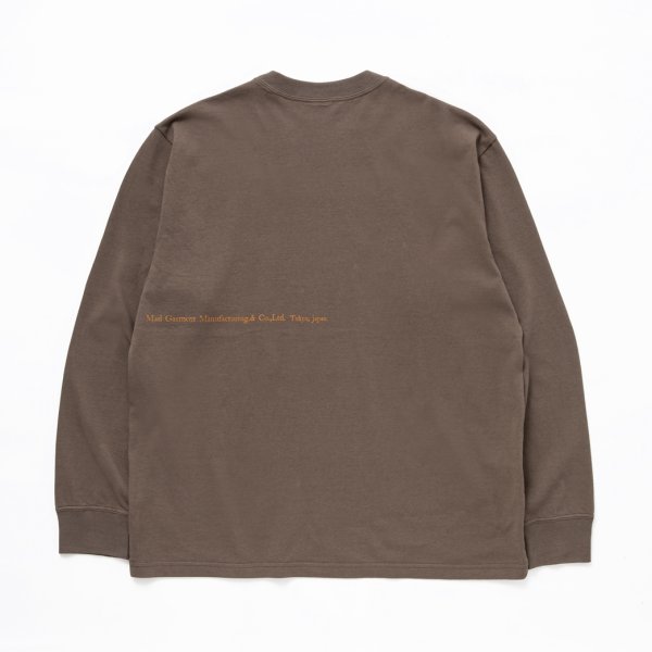 画像2: 【30%OFF】RATS/ASH LS TEE（ASH BROWN）［プリント長袖T-24春夏］