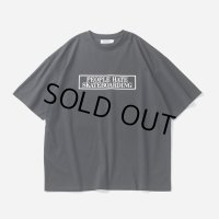 TIGHTBOOTH/PEOPLE HATE SKATE T-SHIRT（Black）［プリントT-24春夏］