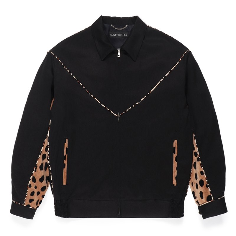 画像1: WACKO MARIA/LEOPARD WESTERN JACKET（BLACK）［レオパードウエスタンJKT-24春夏］