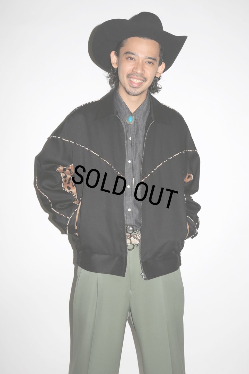 画像5: WACKO MARIA/LEOPARD WESTERN JACKET（BLACK）［レオパードウエスタンJKT-24春夏］ (5)