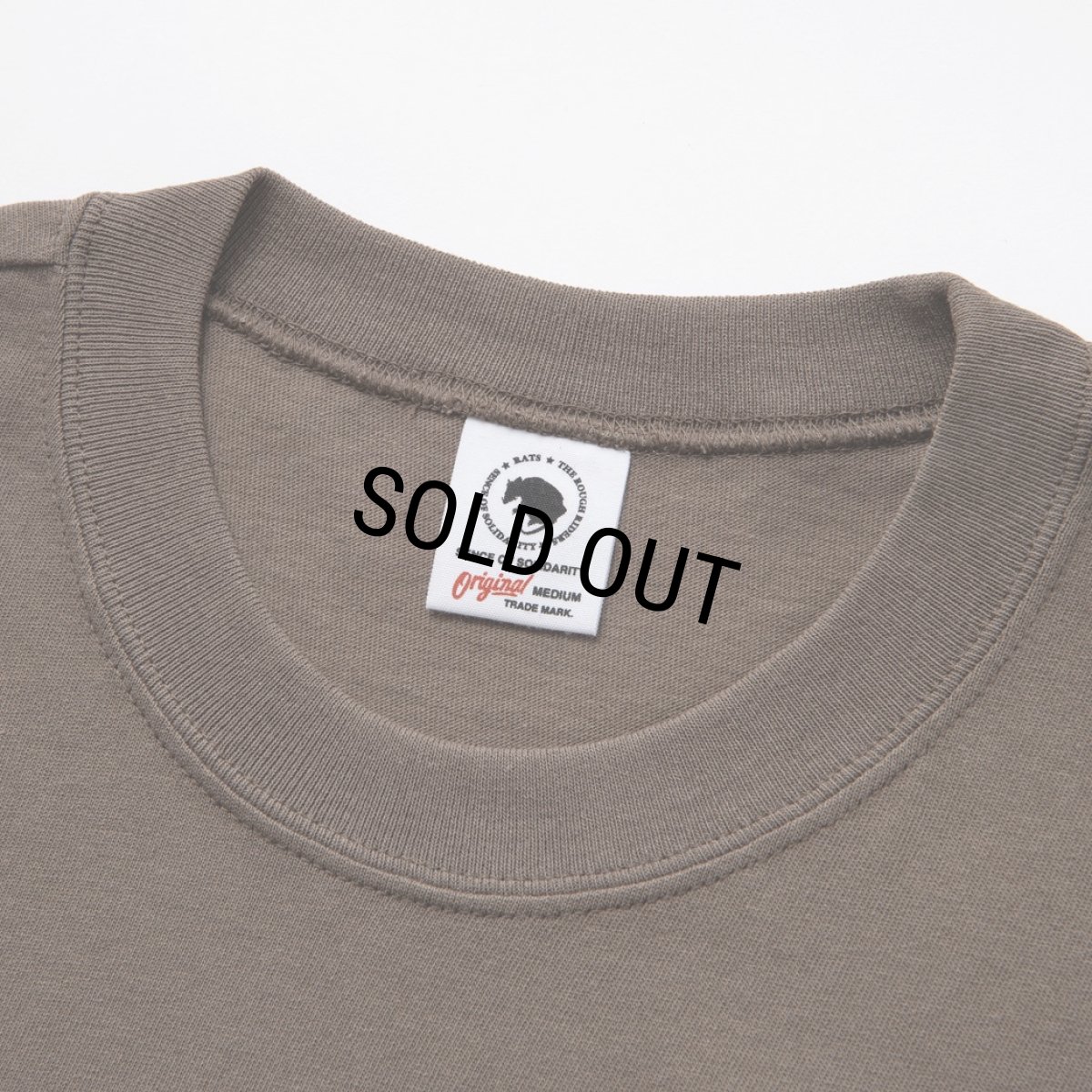 画像3: 【50%OFF】RATS/ASH LS TEE（ASH BROWN）［プリント長袖T-24春夏］ (3)