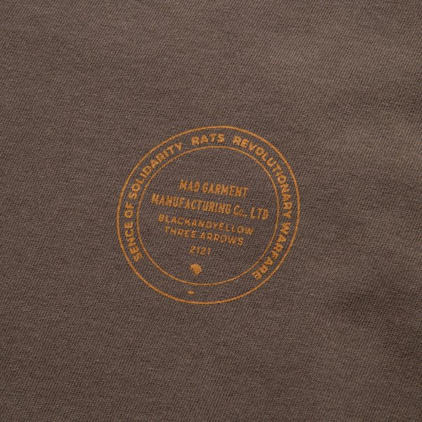 画像4: 【30%OFF】RATS/ASH LS TEE（ASH BROWN）［プリント長袖T-24春夏］