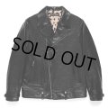 WACKO MARIA/COWHIDE LEATHER DOUBLE RIDERS JACKET（BLACK）［レザーダブルライダースJKT-24春夏］