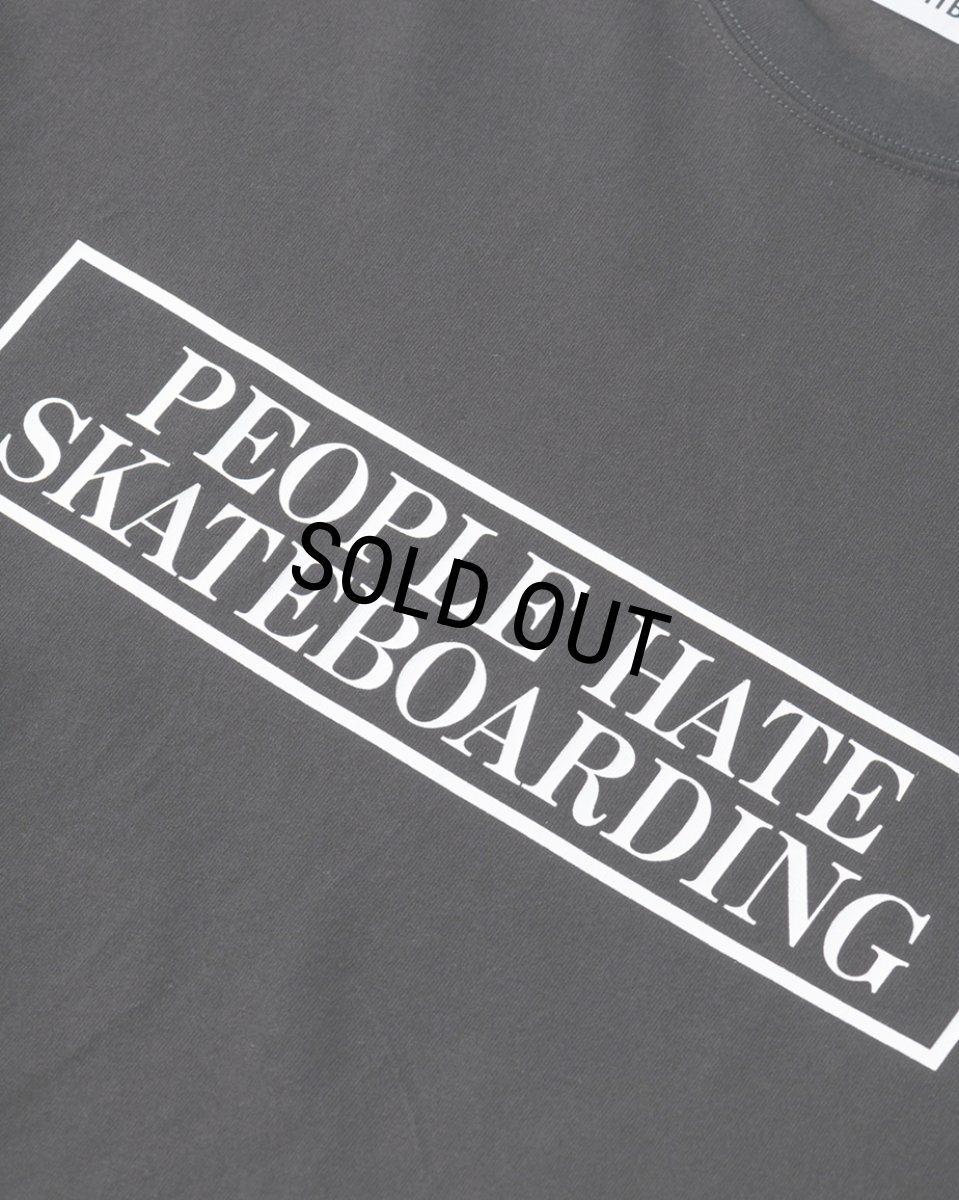 画像3: TIGHTBOOTH/PEOPLE HATE SKATE T-SHIRT（Black）［プリントT-24春夏］ (3)