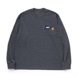 【30%OFF】RATS/THUNDER FLAG LS TEE（HEATHER CHACOAL）［プリント長袖T-24春夏］