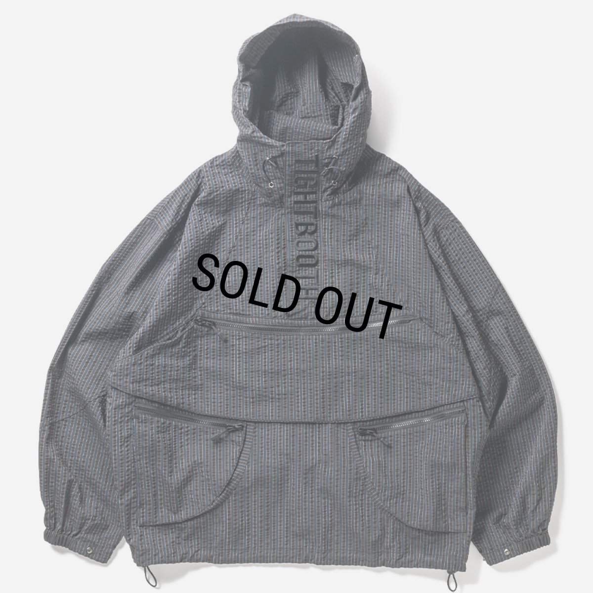 画像1: TIGHTBOOTH/SEERSUCKER ANORAK（Black）［シアサッカーアノラック-24春夏］ (1)