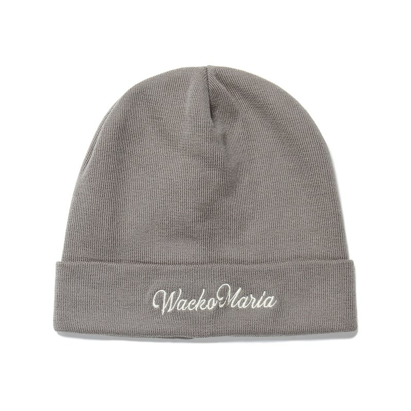 画像1: WACKO MARIA/COTTON KNIT WATCH CAP（GRAY）［コットンニットキャップ-24春夏］