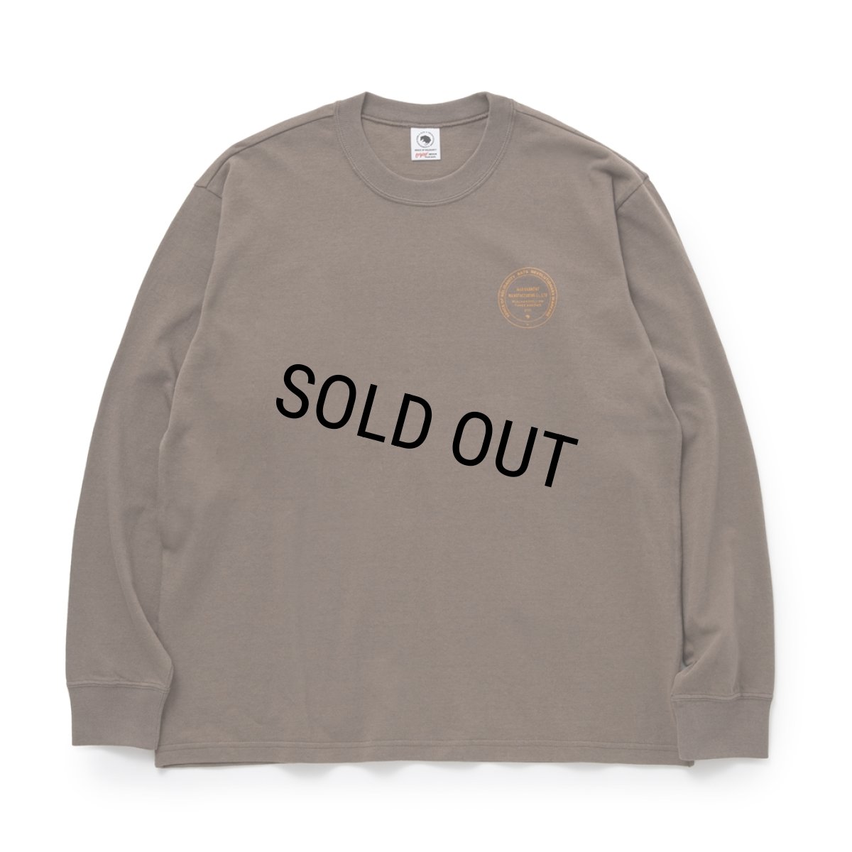 画像1: 【50%OFF】RATS/ASH LS TEE（ASH BROWN）［プリント長袖T-24春夏］ (1)