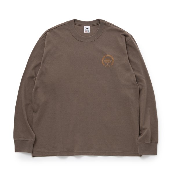 画像1: 【30%OFF】RATS/ASH LS TEE（ASH BROWN）［プリント長袖T-24春夏］