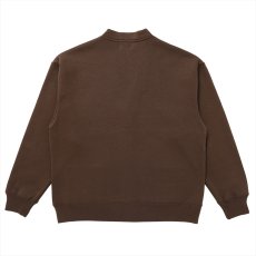 画像2: PORKCHOP/PPS SWEAT CARDIGAN（BROWN）［スウェットカーディガン-24春夏］ (2)