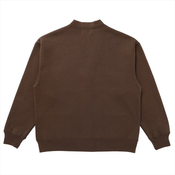 画像2: PORKCHOP/PPS SWEAT CARDIGAN（BROWN）［スウェットカーディガン-24春夏］