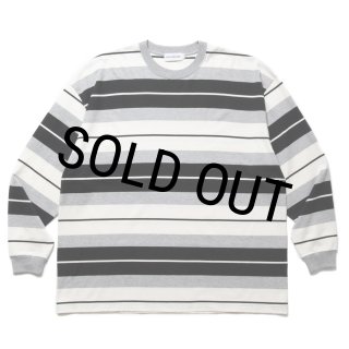 COOTIE PRODUCTIONS/Panel Border L/S Tee（Black/Ash Gray/White