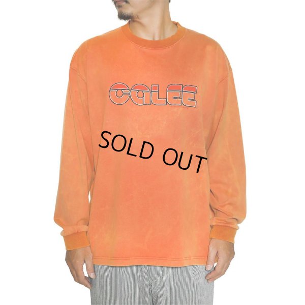 画像2: CALEE/CALEE LOGO POWDER BLEACH DROP SHOULDER L/S TEE（USED BLACK） 【30%OFF】［パウダーブリーチ長袖T-24春夏］