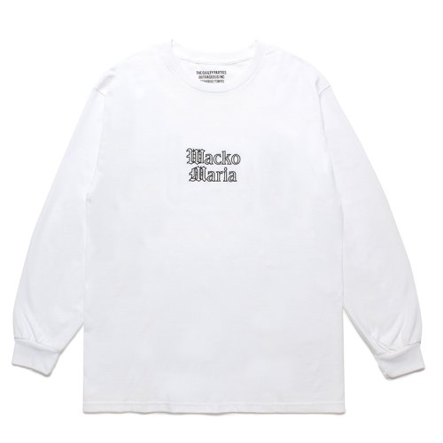 他の写真1: WACKO MARIA/TIM LEHI / LONG SLEEVE T-SHIRT（WHITE）［刺繍+プリント長袖T-24春夏］