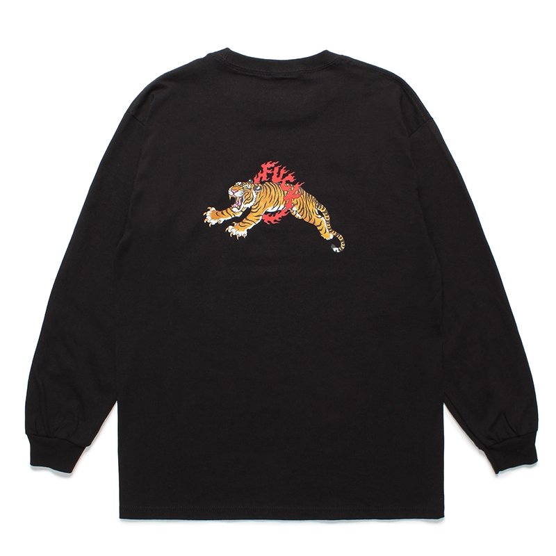 画像2: WACKO MARIA/TIM LEHI / LONG SLEEVE T-SHIRT（BLACK）［刺繍+プリント長袖T-24春夏］