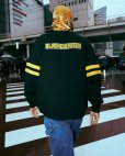 画像4: BlackEyePatch/JAGGED B LOGO SWEAT CARDIGAN （BLACK） (4)