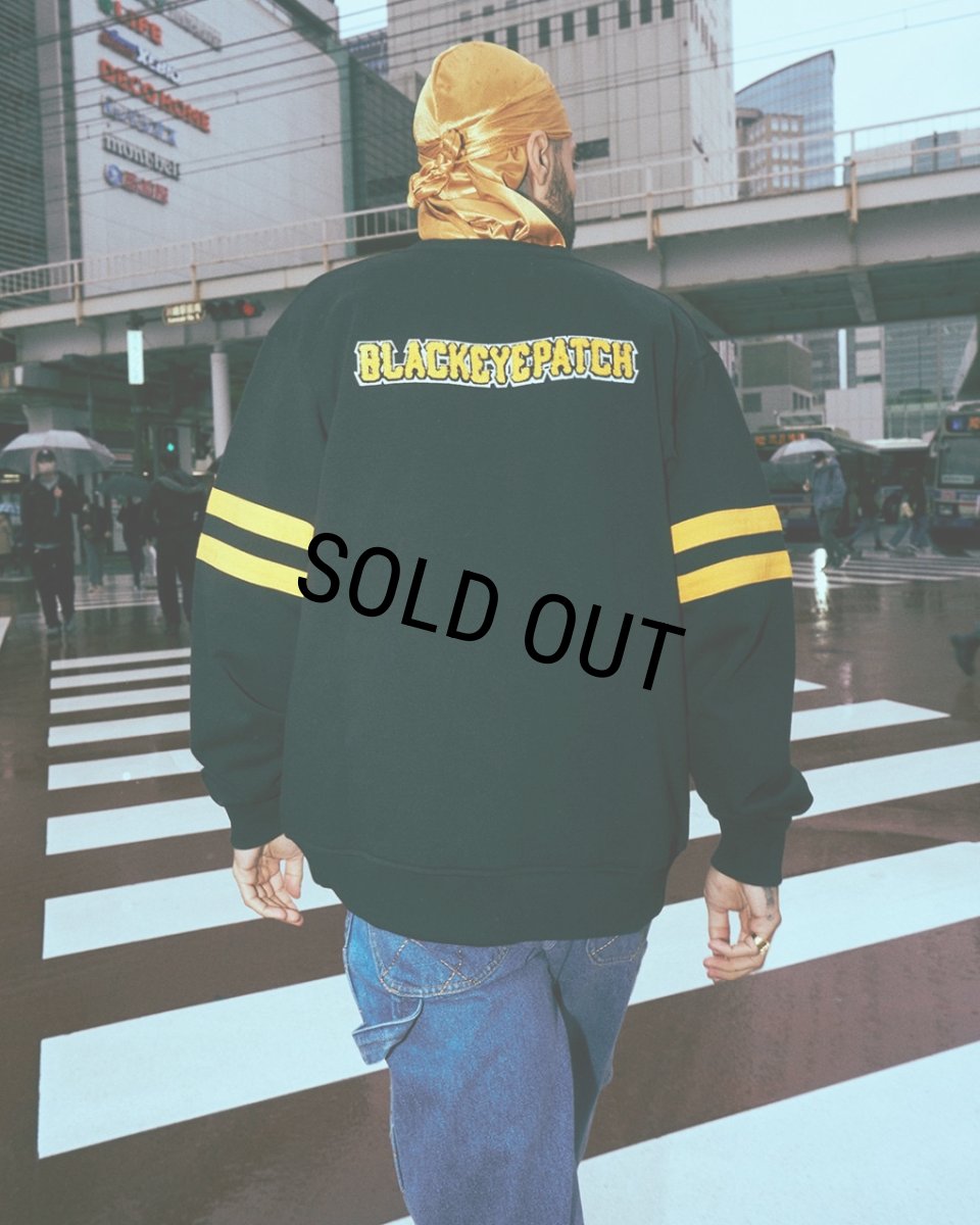 画像4: BlackEyePatch/JAGGED B LOGO SWEAT CARDIGAN （BLACK） (4)