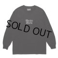 WACKO MARIA/LONG SLEEVE T-SHIRT（BLACK）［刺繍長袖T-24春夏］