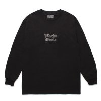 WACKO MARIA/LONG SLEEVE T-SHIRT（BLACK）［刺繍長袖T-24春夏］