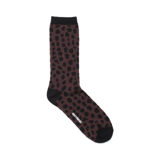 他の写真1: WACKO MARIA/LEOPARD JACQUARD SOCKS（BROWN）［レオパードジャガードソックス-24春夏］