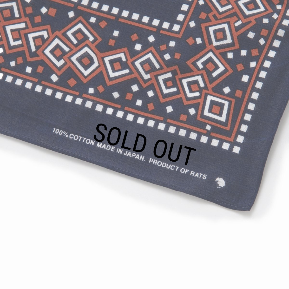 画像2: RATS/BANDANA（NAVY）［バンダナ-24春夏］ (2)