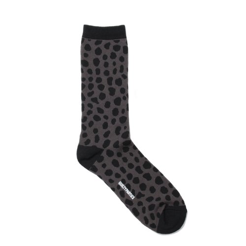 他の写真1: WACKO MARIA/LEOPARD JACQUARD SOCKS（GRAY）［レオパードジャガードソックス-24春夏］