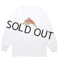 WACKO MARIA/TIM LEHI / LONG SLEEVE T-SHIRT（WHITE）［刺繍+プリント長袖T-24春夏］