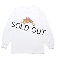 WACKO MARIA/TIM LEHI / LONG SLEEVE T-SHIRT（WHITE）［刺繍+プリント長袖T-24春夏］