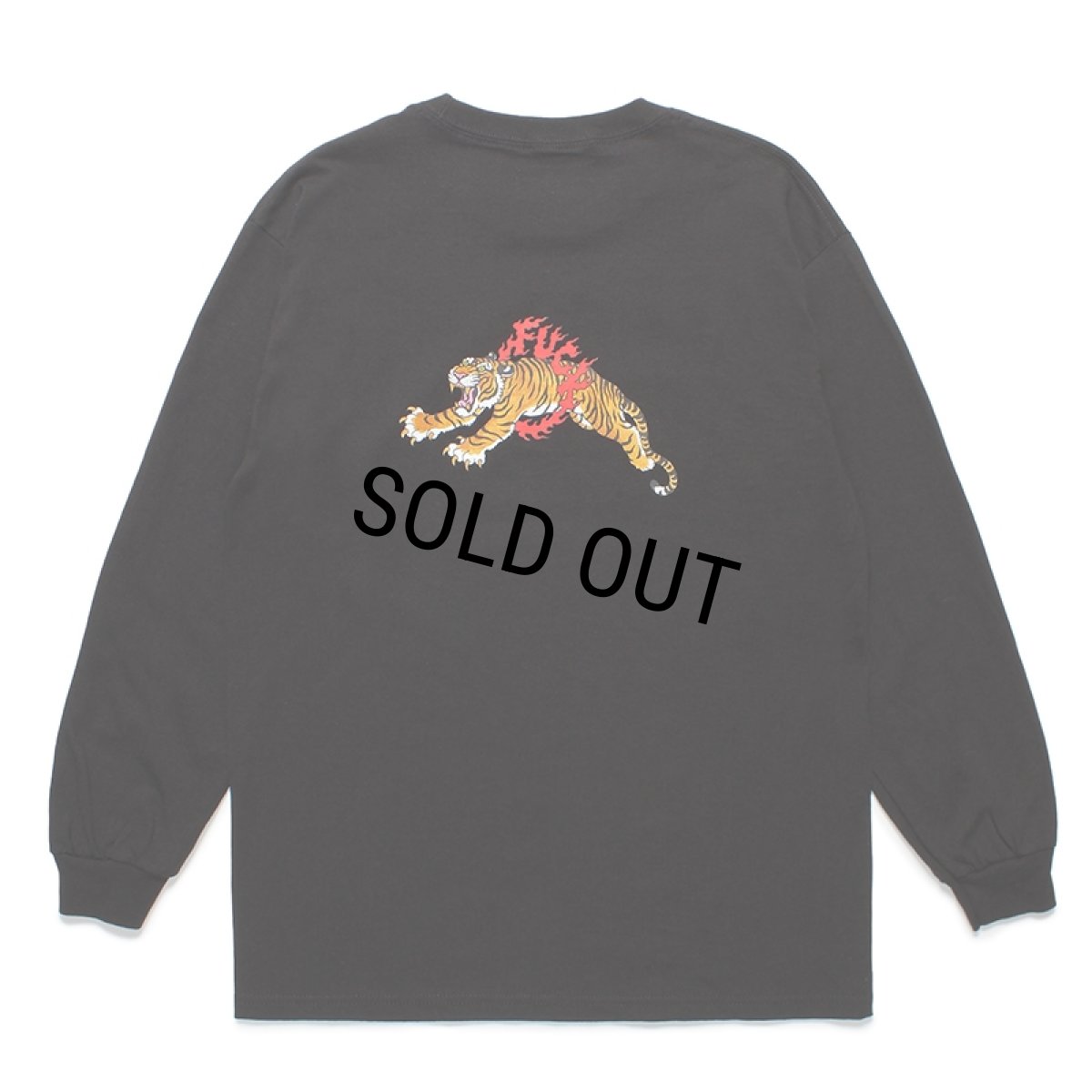 画像1: WACKO MARIA/TIM LEHI / LONG SLEEVE T-SHIRT（BLACK）［刺繍+プリント長袖T-24春夏］ (1)