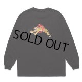 WACKO MARIA/TIM LEHI / LONG SLEEVE T-SHIRT（BLACK）［刺繍+プリント長袖T-24春夏］