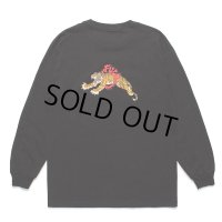 WACKO MARIA/TIM LEHI / LONG SLEEVE T-SHIRT（BLACK）［刺繍+プリント長袖T-24春夏］