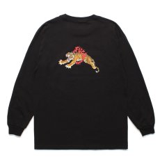 画像1: WACKO MARIA/TIM LEHI / LONG SLEEVE T-SHIRT（BLACK）［刺繍+プリント長袖T-24春夏］ (1)