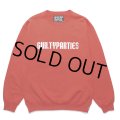 WACKO MARIA/HEAVY WEIGHT CREW NECK SWEAT SHIRT（RED）［クルーネックスウェット-24春夏］