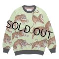 WACKO MARIA/TIM LEHI / JACQUARD KNIT SWEATER （L-GREEN）［ジャガードセーター-24春夏］