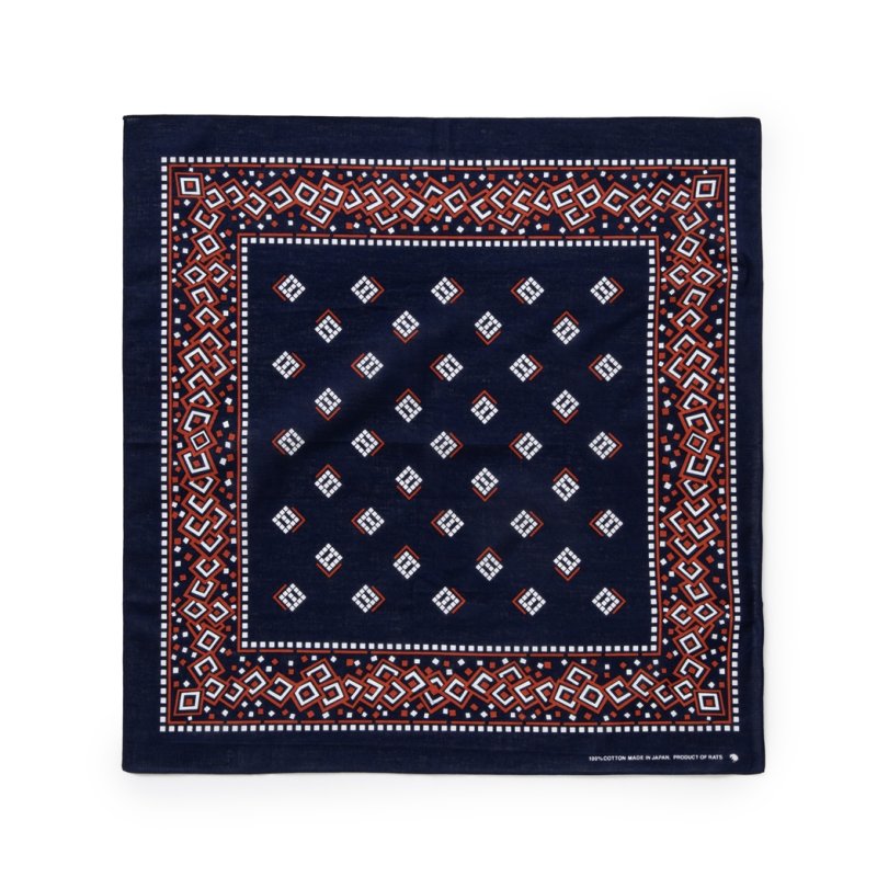 画像1: RATS/BANDANA（NAVY）［バンダナ-24春夏］