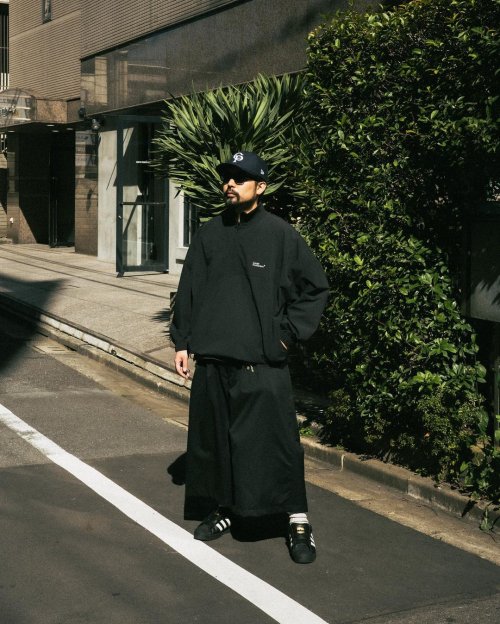 他の写真3: COOTIE PRODUCTIONS/Nylon Light Cloth Half Zip L/S Tee（Black）［ナイロンライトクロスハーフジップ-24春夏］