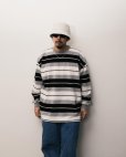 画像3: COOTIE PRODUCTIONS/Panel Border L/S Tee（Black/Ash Gray/White）［パネルボーダー長袖T-24春夏］ (3)