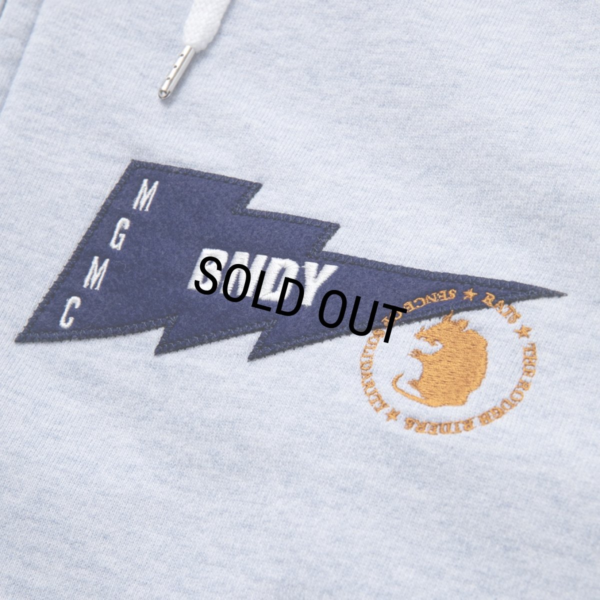 画像4: RATS/TRIM ZIP HOODIE（HEATHER BLUE）［トリムジップフーディー-24春夏］ (4)