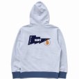 画像2: RATS/TRIM ZIP HOODIE（HEATHER BLUE）［トリムジップフーディー-24春夏］ (2)