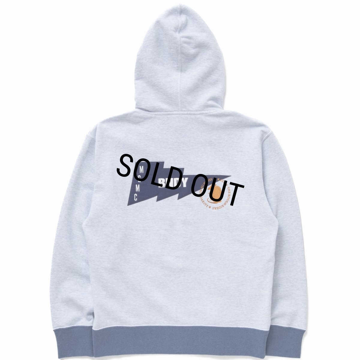 画像2: RATS/TRIM ZIP HOODIE（HEATHER BLUE）［トリムジップフーディー-24春夏］ (2)