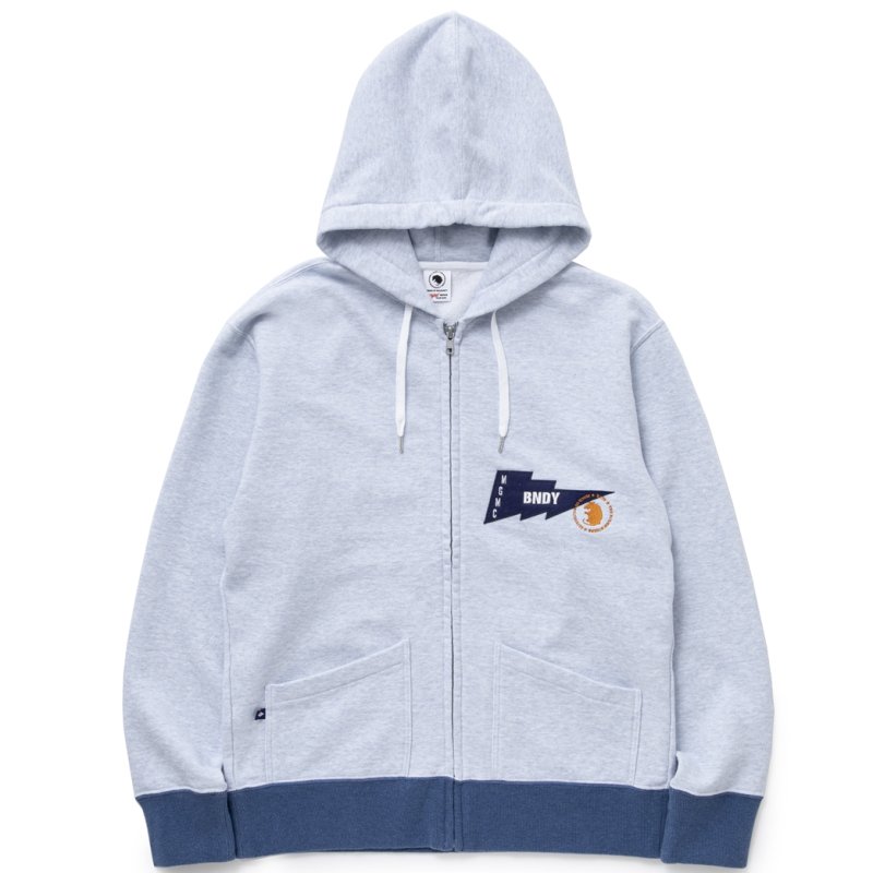 画像1: RATS/TRIM ZIP HOODIE（HEATHER BLUE）［トリムジップフーディー-24春夏］